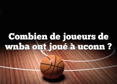 Combien de joueurs de wnba ont joué à uconn ?